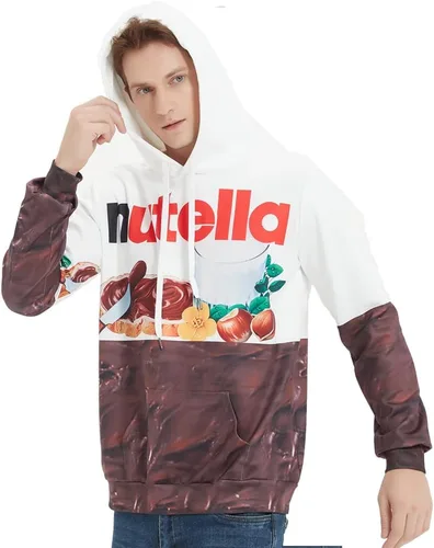 Vista 4 de NEWCOSPLAY Unisex 3D Graphic Hoodies for Men Realistic Digital Print Pullover Hoodie Hooded Sweatshirt