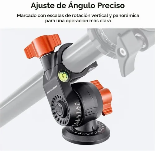 Vista 4 de K&F CONCEPT Brazo de extensión de trípode 11.8