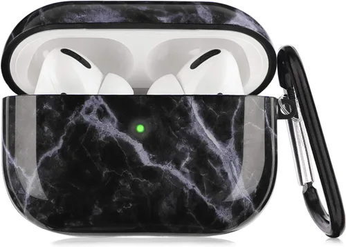 Vista 7 de Funda para Airpods Pro LitoDream Lindo Elegante Funda protectora de piel portátil y a prueba de golpes para mujeres y hombres con llavero