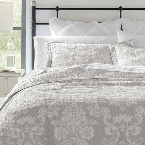 Vista 9 de Laura Ashley - Juego de edredón individual, ropa de cama reversible de algodón con funda a juego, decoración ligera del hogar, ideal para todas