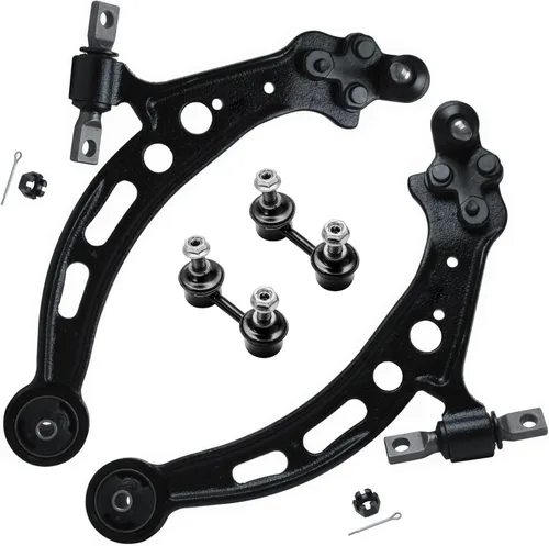 Vista 46 de Detroit Axle - 4 piezas de brazos de control traseros para Ford C-Max, Focus, Mazda 3 5, Volvo C30, C70, S40, V50, 4 brazos de control superiores e