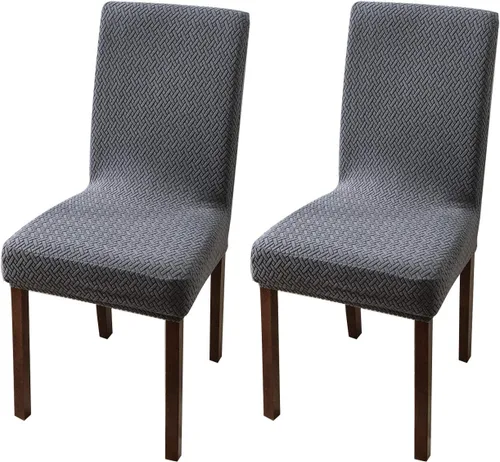 Vista 66 de Genina Fundas impermeables para sillas de comedor, cocina, fundas para sillas de comedor Parson (beige, 2 unidades)