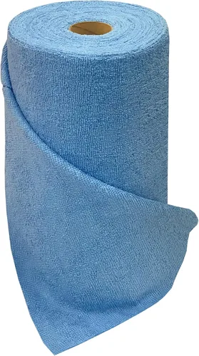 Vista 3 de Eurow Rollo de paño de microfibra para desgarro, alternativa a la toalla de papel reutilizable, lavable hasta 50 veces, sin pelusas, sin rayas