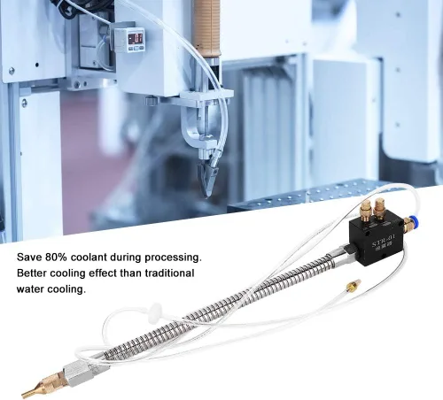 Vista 4 de ViaGasaFamido Sistema de pulverización de lubricación de refrigerante de niebla con válvula de retención Tubo flexible para corte de metales Máquina