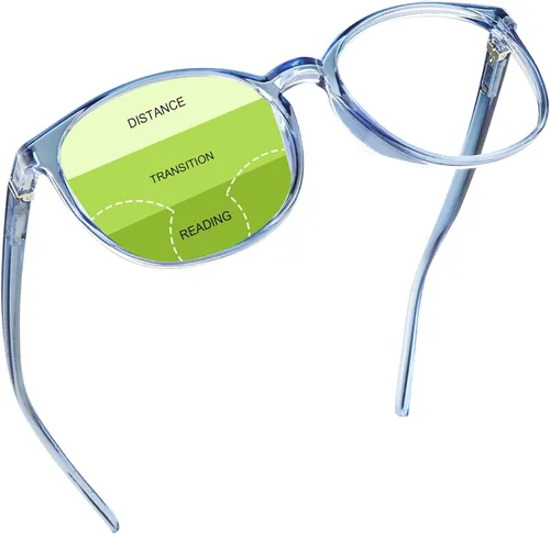 Vista 19 de YEIN Gafas presbípicas multifocales progresivas, gafas de sol grises fotocrómicas