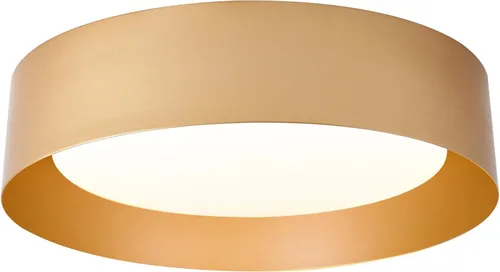 Vista 13 de Bargeni Lámpara de techo empotrada, lámpara de techo LED de 12.5 pulgadas, 5CCT regulable/2700K-6000K/20W, negro mate con acento de madera, montaje