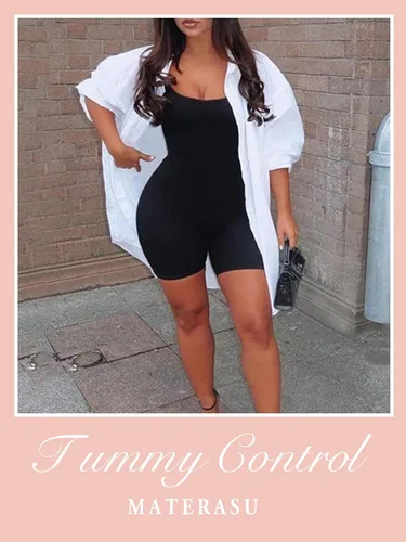 Vista 6 de materasu Faja moldeadora ajustable sin costuras para mujer, control de abdomen, cuerpo completo, moldeador de glúteos, adelgazador de muslos