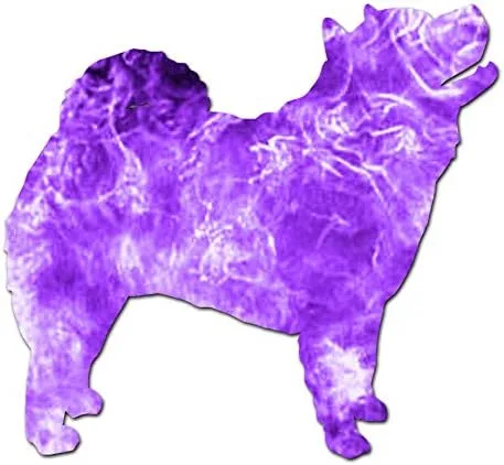 Vista 7 de Chow Chow Dog Breed - Adhesivo de vinilo de 4 x 3.75 pulgadas, color negro