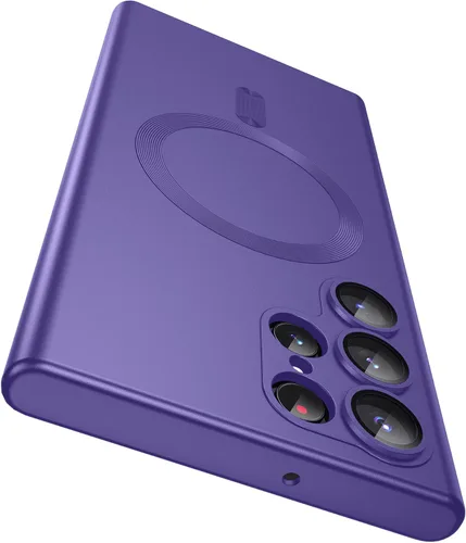 Vista 10 de MAKAVO Funda Mate para Samsung Galaxy S22 Ultra Case, Compatible con MagSafe, Cubierta Magnética Delgada y Fina con Protector de Lente de Cámara