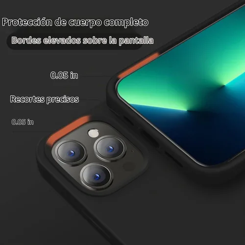 Vista 4 de Cordking Funda diseñada para iPhone 13 Pro, Funda Protectora de Teléfono de Silicona Ultra Delgada Resistente a Golpes