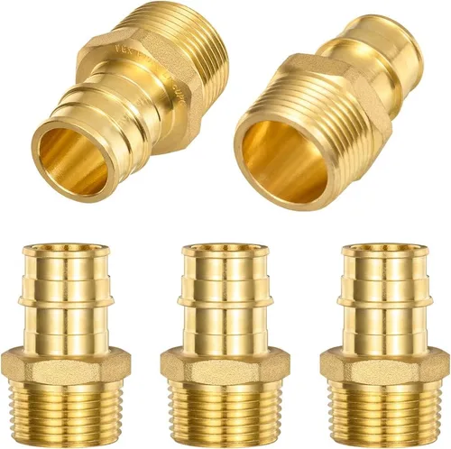 Vista 11 de Paquete de 2 adaptadores Pex-A hembra, 1 pulgada hembra NPT a 1 pulgada PEX-A latón expansión PEX-A accesorios PEX-A, latón sin plomo NSF/ANSI 61