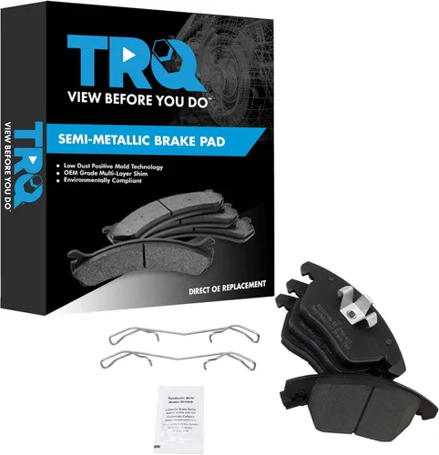 Vista 130 de TRQ Pastillas de freno delanteras semi metálicas compatibles con Ford Expedition 2018-2021 F-150 2018-2020 Lincoln Navigator 2018-2022