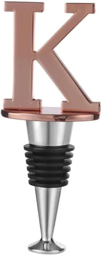 Vista 11 de Miicol Tapón para Botella de Vino, Tapón para Prosecco, Tapón de Vino de Oro Rosa, Tapón de Champán Personalizado, Tapón de Vino con Inicial, Regalo