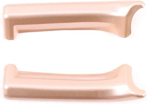 Vista 2 de YIWANG ABS cromo coche interior apoyabrazos caja interruptor decoración 2 piezas para Land Rover Range Rover Evoque L551 2019 2020 (oro rosa)