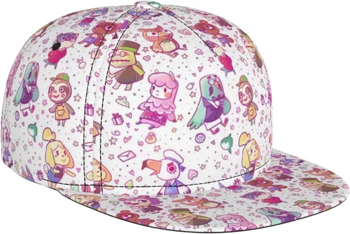 Vista 11 de Cartoon Animal Baseball Cap for Men Women Classic Snapback Hip Hop Flat Bill Brim Adjustable Visor Beach Trucker Hat