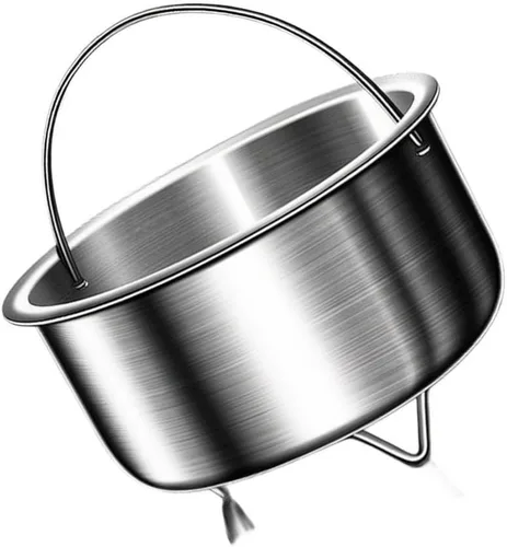 Vista 3 de Stainless Steel Vegetable Steamer Basket With Feet, 304 Metal