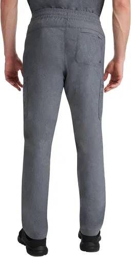 Vista 2 de Healing Hands Mens Scrub Pant 6 Pocket Purple Label 9300 Daniel Elastic Waist Drawstring Scrubs Pant
