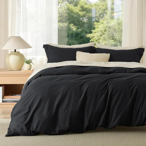 Vista 62 de Bedsure - Juego de funda de edredón tamaño individual/individual XL - Juego de ropa de cama suave de microfibra cepillada doble para niños