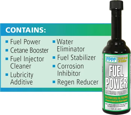 Vista 4 de Fuel Power - Tratamiento de combustible diésel de fórmula máxima, 12 onzas, paquete de 1