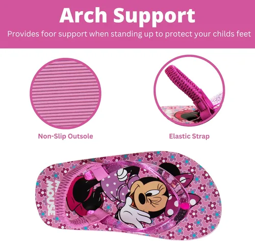 Vista 3 de Disney Sandalias de personajes para niñas y niños, zapatos de agua para niños, Minnie Mouse Mickey Moana Toy Story Elsa Frozen Cars Encanto