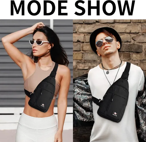 Vista 5 de Bolso bandolera para hombre, bolsillo antirrobo de nailon, bolsos cruzados de moda, mochila de hombro para el trabajo al aire libre, viajes
