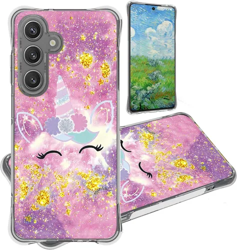 Vista 91 de jioeuinly JSF-DJS - Funda compatible con Nothing Phone 2a con protector de pantalla de vidrio templado, policarbonato duro + silicona suave, soporte