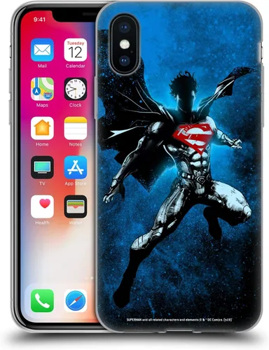 Vista 31 de Head Case Designs Officially Licensed Superman DC Comics Collage 80th Anniversary Gel Case [Military Grade Protection] Compatible with Apple iPhone