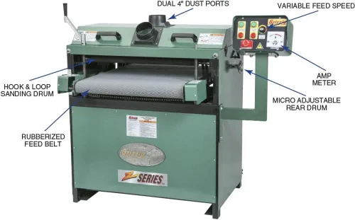 Vista 3 de Grizzly Industrial G1066Z - Lijadora de tambor de 24 5 HP con VS