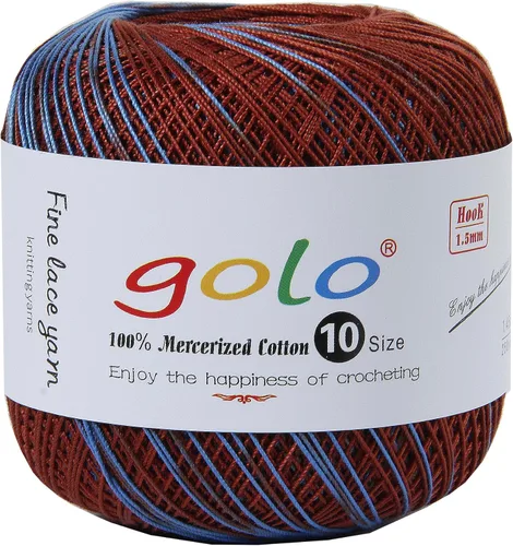 Vista 153 de Golo - 3 bolas de hilo de ganchillo tamaño 10, hilo de crochet para tejer a mano 102