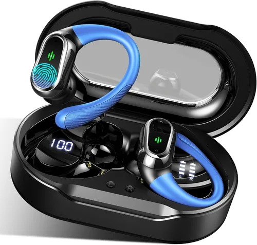 Vista 12 de Auriculares inalámbricos, Bluetooth 5.4 2026 deportivos, auriculares Bluetooth con micrófono ENC con cancelación de ruido, auriculares inalámbricos