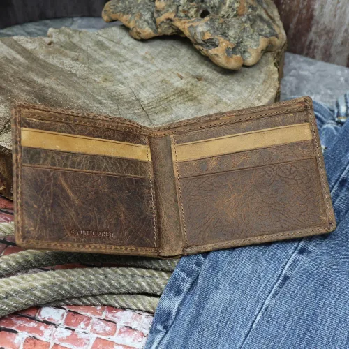 Vista 54 de HOOEY Cuero Bi-Fold Hombre, Hands-Up- Estampado Nómada, Talla única, 2812937
