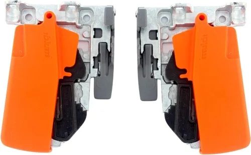 Vista 3 de Blum Tandem front-locking dispositivo estándar para B563 y de plástico naranja B569 Series (Pack de 5 pares)