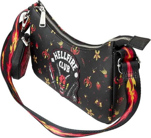 Vista 2 de Loungefly Netflix Stranger Things Hellfire Club Crossbody Bag