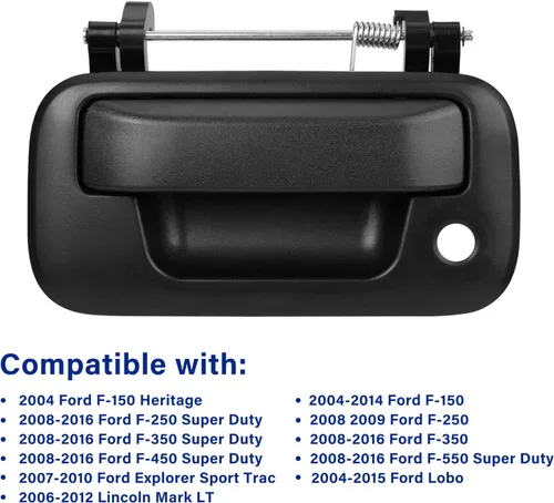 Vista 6 de Pestillo de manija para portón trasero compatible con Ford F150 F250 F350 F450 F550 Super Duty Explorer Lobo 2004-2016, Lincoln Mark LT Reemplazo #