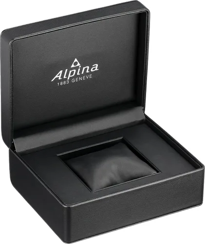 Vista 3 de Alpina de los hombres AL-285BS5AQ6Horological Smart Analog Display Negro Reloj de cuarzo suizo