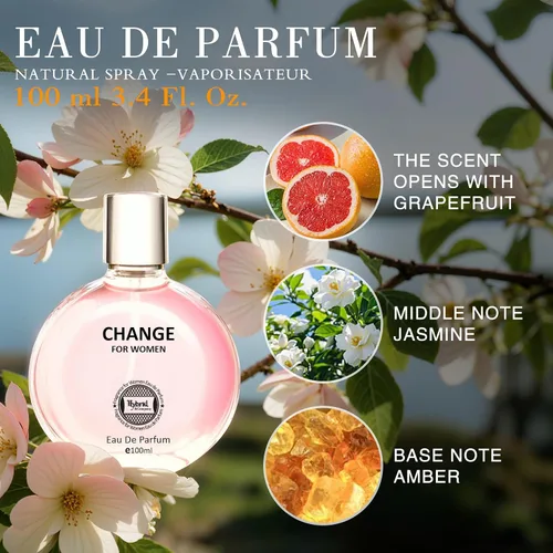 Vista 5 de Hybrid & Company Mujer 4 unids Belleza Rosa Cambio París Mujeres Romántico Pour Femme Perfume Natural Spray Fresco Fragancia