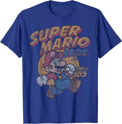 Vista 18 de Super Mario Bros. Desde '85 Camiseta Vintage con Póster' Negro