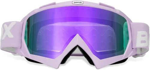 Vista 20 de BATFOX Gafas de Motocicleta Gafas Protectoras Moto de Cross Motocross Seguridad ATV Táctica Conducción (Azul Negro, Adulto)