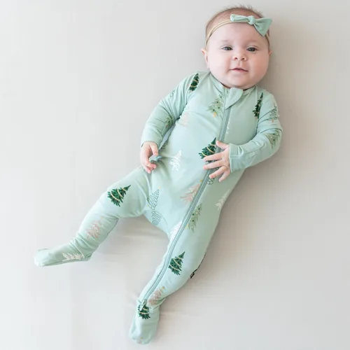 Vista 113 de KYTE BABY Pies unisex con cierre de cremallera, rayón hecho de bambú, 0-24 meses