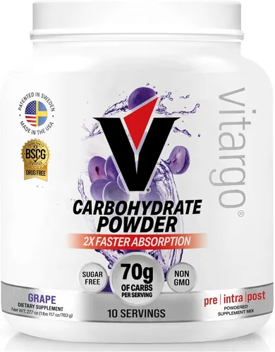 Vista 13 de Vitargo Polvo de carbohidratos, reposición de glucógeno muscular 2 veces más rápida, ponche de frutas de 1.7 libras, Pre, Intra y Post, polvo