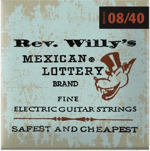 Vista 2 de Dunlop Rev. Willy's - Cuerdas para guitarra eléctrica, 08-40, paquete de 2