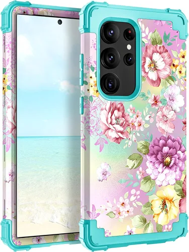 Vista 106 de Hocase Funda para Samsung Galaxy S26 Ultra, mandala beige