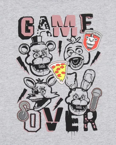 Vista 2 de Camiseta con diseño de bocetos de personajes de Five Nights at Freddy's