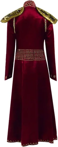 Vista 3 de Melisandre - Vestido medieval rojo para mujer, disfraz renacentista de Cersei Lannister para Halloween