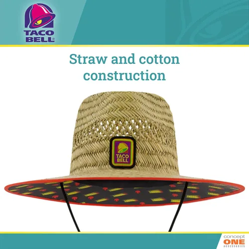 Vista 3 de Concept One Taco Bell - Sombrero salvavidas de paja, natural, talla única