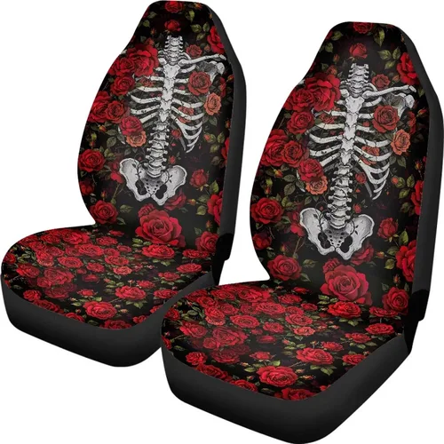Vista 41 de Talayituse - Funda de asiento de coche con estampado de salpicaduras de pintura de la bandera americana, funda de asiento de cubo para vehículo, 4