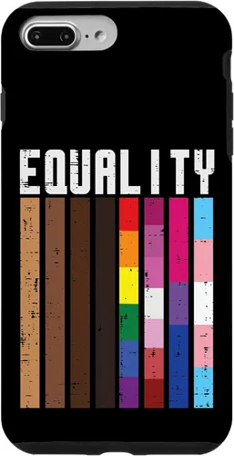 Vista 12 de Igualdad Negro LGBT Pride Rainbow Lesbian Gay Bi Trans - Funda de regalo para iPhone 17