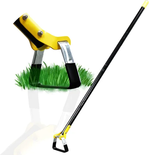Vista 7 de DonSail Herramientas de jardinería, azada de estribo, azada de acero resistente, azadas de jardín ajustables para deshierbar mango largo de 30 a 40