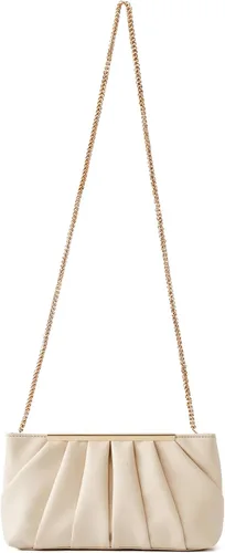 Vista 7 de Bolso de mano elegante plisado formal bolso de noche simple y elegante para mujer