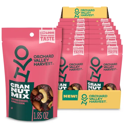 Vista 13 de Orchard Valley Harvest - Mezcla de nueces con chocolate, multipack, 1 oz (paquete de 8), pasas cubiertas de chocolate negro, almendras y cacahuetes